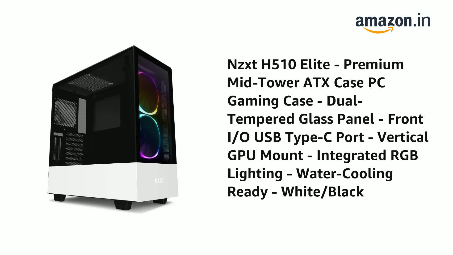 Amazon.in: Buy NZXT H510 Elite - Premium Mid-Tower ATX Case PC